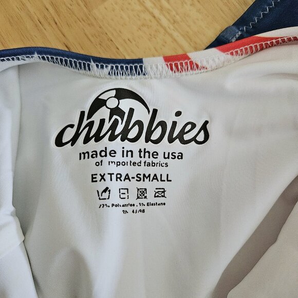 Chubbies American Flag Swimsuit One Piece USA‎ - Sz XS - NWOT - Picture 5 of 6
